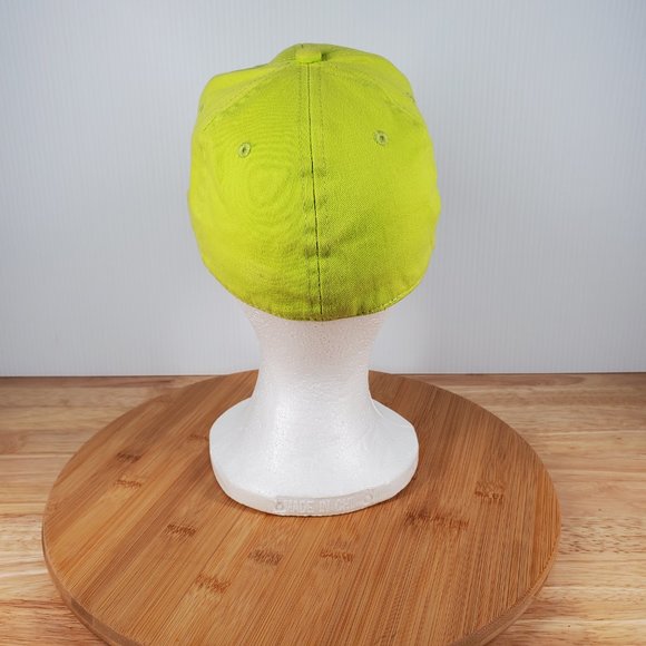 South Pole Flexfit Bright Yellow Baseball Hat Black Embroider Logo Youth 6.75 - Picture 3 of 8